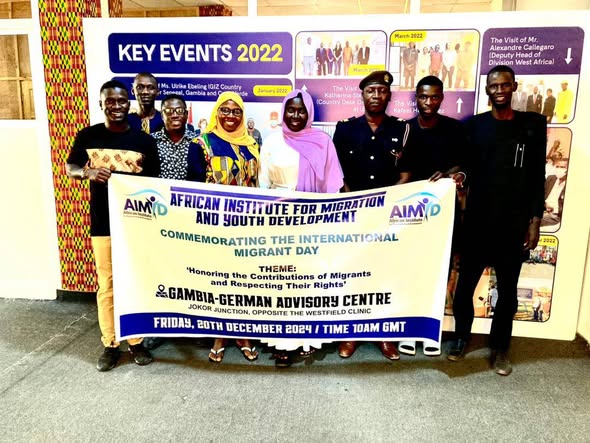 AIMYD team commemorating International Migrant Day 2024